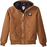 NCAA Missouri Tigers Boy 's Quilted Flannel Lined Sandstone Active Jacket 3L ブラウン
