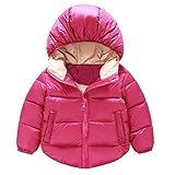 Tovadoo 子供服 ベビー服 男の子 女の子 ダウンジャケット コート アウター ファー 冬服 防寒着 保温 ソフト 無地 多色 可愛い 保育園 旅行 プレゼント 1-5歳