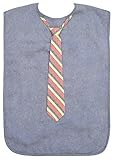 Adult bib - Chambray with strips tie by Frencie Mini Couture