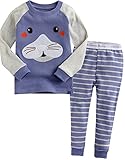 [Vaenait Baby]キッズ12ヶ月-9歳綿100％ルームウェア長袖パジャマ寝間着上下セット Fur Seal 110