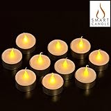smartcandle-LEDティーライトキャンドル・メタルカップティーライト/10個セット