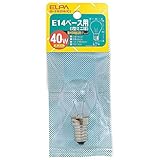 ELPA E14S型ミニ40W 朝日電器 【品番】G-202H（C）