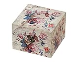 丸和貿易 ル・タンブル キャンバス トール ボックス L スコアローズ 薔薇 可愛い お洒落 姫 花 プリンセス インテリア 収納 アンティーク 小物入れ