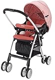 Aprica (アップリカ) ハイシートベビーカー Carry Travel System ラクーナライト AB ギンガムピンクPK 【CTS対応品】(高剛性フレーム & 大容量20リットル下カゴ付)