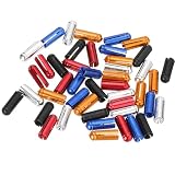 PATIKIL ダーツフライトウィングセイバープロテクター 45個 アルミニウム ダーツウイングコレクター 固定90度 プロ競技ダーツアクセサリー 耐久性向上 5カラー
