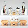 仏壇屋 滝田商店 祖霊舎(神徒壇)用神具セット 中◆神道の霊璽(御霊代)を祀る御霊舎・祭壇宮の神具セット【滝田商店発行 証明書付】