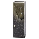 信楽焼 へちもん 花入 ビードロ小紋 角 1-2529