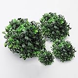 amzmonnsuta　25cmガーデンかわいいプラスチック製人工ボール形木　庭観葉植物装飾植物トピアリーツリー（レストラン/家庭/ホーム/パーティー/オフィス/結婚式に最適）