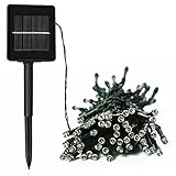 Solar String Lights, YHCHOO 100LED 8 Modes 39ft Decorative Fairy String Christmas Lights for Party, 