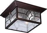 Nuvo Lighting 60/5646 Stanton Flush 2 Light 60-watt A19 Outdoor Close to Ceiling Porch and Patio Lig