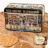 ジュールス デストルーパー ベーカリー缶 バタークリスプ アーモンドシン クッキー お菓子缶 缶 ベルギー 缶入り お土産 海外 可愛い プレゼント (コーヒージョイ付き)