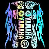 (WSY)YMH [並行輸入品]ステッカー 車用 バイク用 クリアフィルム 転写ステッカー 防水カッティング ステッカー (レーザーYHM)