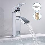 洗面用蛇口 浴室用蛇口 洗面台 混合水栓 高い　蛇口　台付 シングルレバー 洗面用 手洗いボウル冷 温 切換え 取り付けホース付き