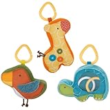 Giraffe Safari rattle pal trio