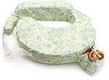 My Brest Friend Inflatable Travel Nursing Pillow in Green Paisley by Zenoff Products (English Manual