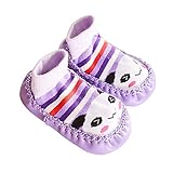 ショートスタイルパープルパンダ柄は、新生児のための赤ちゃんソックス、13センチメートル