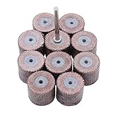 17.5x 14 x3mm ミリメートル 80グリットブラシ研削工具フラップホイール（10個）
