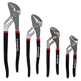 Stalwart 75-HT3003 Groove Joint Plier Set with Storage Pouch, 4 Piece [並行輸入品]