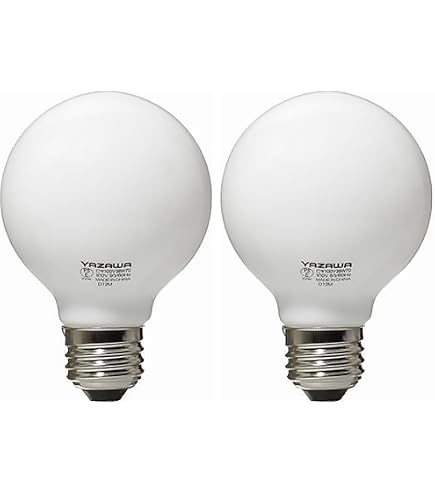 Amazon | YAZAWA 電球 ボール電球 径95mm【2個セット】 (ホワイト, 40