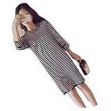acqua pesuca　アクアペスカ　ビジューキラキラ 授乳服 授乳口付き ワンピース チュニック 秋冬 (ボーダー)