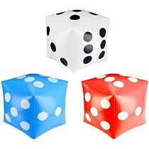 Amazon | RERACO サイコロ 特大 大きい ゲーム ビニール 柔らかい 3個