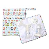 Teamoy ウェットバッグ(防水バッグ) パット付き さく乳器 母乳パック 母乳ボトル 保管 移動 便利(可愛いフクロウ)