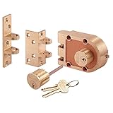 Prime-Line Products SE 19361 Bronze Deadlock with Double Cylinder and Flat/Angle Strike [並行輸入品]