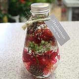 ビンの中におとじ込められたおしゃれな植物や花と液体 「ハーバリウム」s-7 「ベルベットピンク」 お祝い 誕生日プレゼントやインテリアに癒やしの空間