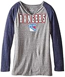 NHL New York Rangers Shout Out L / S Triblend Tee M グレイ