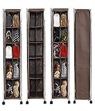 バック収納ラック(ブラウン) 【縦型】