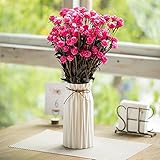 現代のドライフラワーの花瓶の机の装飾的な凍結した蝶結びをロープで陶製の花瓶