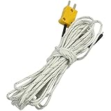 SODIAL(R) 2台 Kタイプ0,400C熱電対プローブセンサー温度計用5メートル