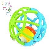 Music and Colorful Lights Soft Activity Ball Baby toddler Teether Rattles Teething Goodway Bed Bells