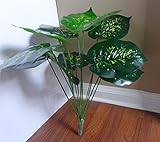 Dect Artificial Plants Bouquet Palm Tree Bush Lifelike 12 Leaves Plants (15 Height) Trees & Shrubs f