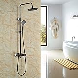 Rozin ORB仕上げ8 " RainfallシャワーセットTubミキサータップwithハンドヘルドスプレー