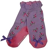 Bijoux&Bee(ビジュー&ビー) フェイクバレーシューズ小花フリル ソックス(9-11) 9-11,PURPLE