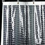TOMOYASU ビニールカーテン 透明 糸入り FT06 ▼幅150cm ▽丈140cm 0.35mm厚 サイズオーダー 防炎 防寒 JQ6