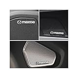 TEUCRO 車ステッカー 車ホーンのロゴステッカー 車スピーカーのステッカー 車用金属装飾ロゴステッカー 車エンブレム 4枚セット (レクサス)