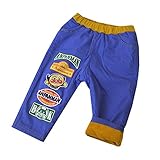アンパンマン ベビー ワッペンプリント 裏フリース あったかパンツ 男の子 男児 (ブルー 80cm) fa7428-b-80