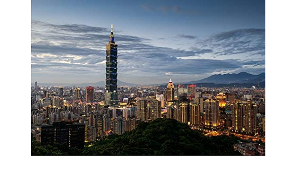 Amazon Co Jp 台湾の台北101タワーの壁紙 世界の壁紙 441 キャンバス ステッカー 印刷 壁紙ポスター はがせるシール式 写真 特大 絵画 壁飾り60cmx40cm Diy 工具 ガーデン