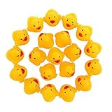 naovioイエローMiniゴムBath Ducks Bath Toys for子( 18-pack )