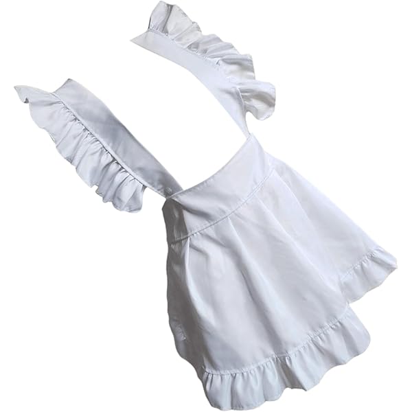 Amazon.co.jp: [Aspire] エプロン フリル 白 綿 レディース メイド