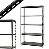 NC-1200-21 幅120×奥行45×高さ210cm 5段 ブラック 70㎏/段