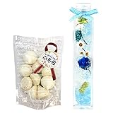 ハーバリウム スイーツセット ギフトラッピング無料 メッセージカード付き (バラのハーバリウム・サファイヤ)