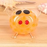 RaiFu ボール スクワッシュ 子供 楽しい かわいい 豚 スクイジー おかしい ガジェット アンチストレス ノベルティボールのおもちゃ オレンジ