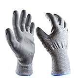 DYZD PU材質 耐切創手袋 EN388 カットレベル5 カットガード (M)