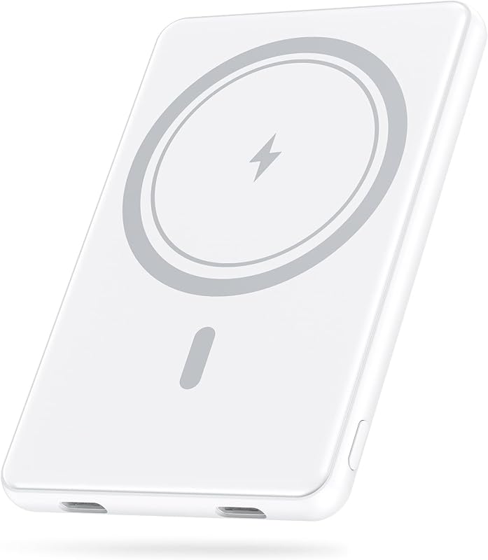 【2026極薄設計・MagSafe急速充電(8000mAh)】 モバイルバッテリー マグセーフ 最大出力20W 充電器 薄型 ワイヤレス充電 マグネット 軽量 小型 大容量 まぐせーふモバイルバッテリー 3台同時充電 Type-C入/出力 多重安全保護 pse認証済 パススルー 急速充電 コンパクト Airpods/AppleWatch/iPhone12~17/Pro対応 旅行/出張/緊急用
