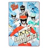 Saban Power Rangers Power of the Dino Microraschel Blanket, 62" x 90" [並行輸入品]