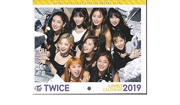 Amazon Twice トゥワイス19年度ラブリー壁掛けカレンダー 韓国ツウィ モモ サナ ミナ ダヒョン チェヨン ナヨン ジヒョ ジョンヨン アイドル 芸能人グッズ 通販