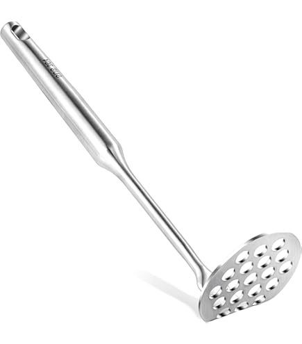 Mini Potato Masher 5Pcs Set - Non-Scratch Silicone Kitchen Utensils For Vegetables Vegetable Masher